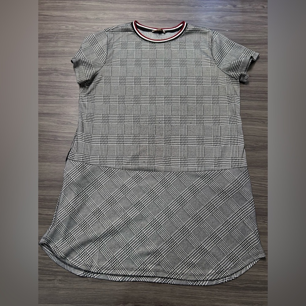 Gibson Latimer Glen Plaids Plaid Shirt Shift Dress with Pockets Size 1X